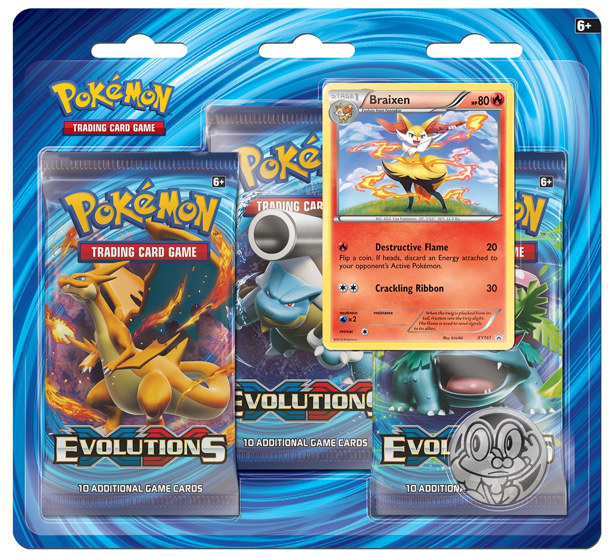2016 POK XY S12 EVOLUTIONS 3PK BLSTR - 820650801570