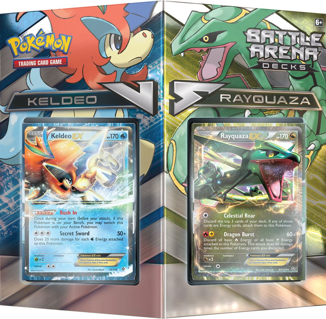 2016 POK RAYQUAZA V KELDEO BTL ARENA DECK - 820650801686