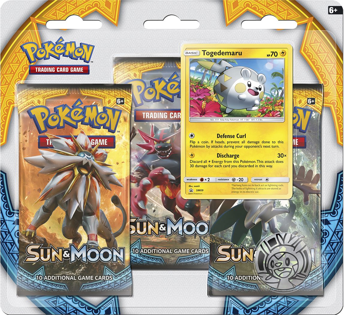 2017 POK SUN MOON S1 3PK BLSTR RED SC - 820650801969