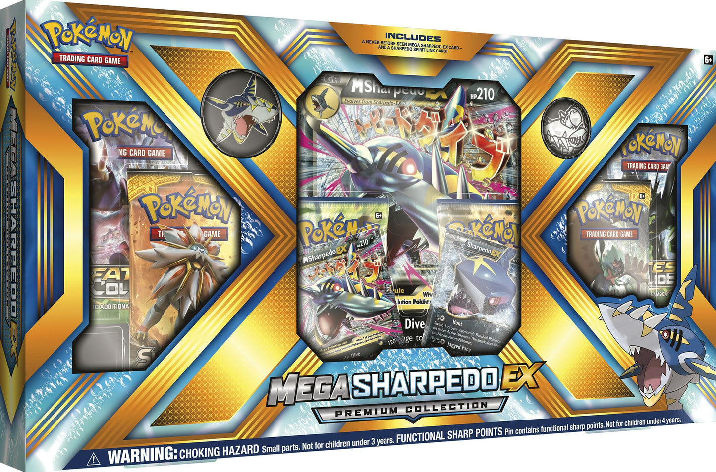 2017 POK MEGA EVOLUTION CAMERUPT/SHARPEDO PREMIUM BOX - 820650802799