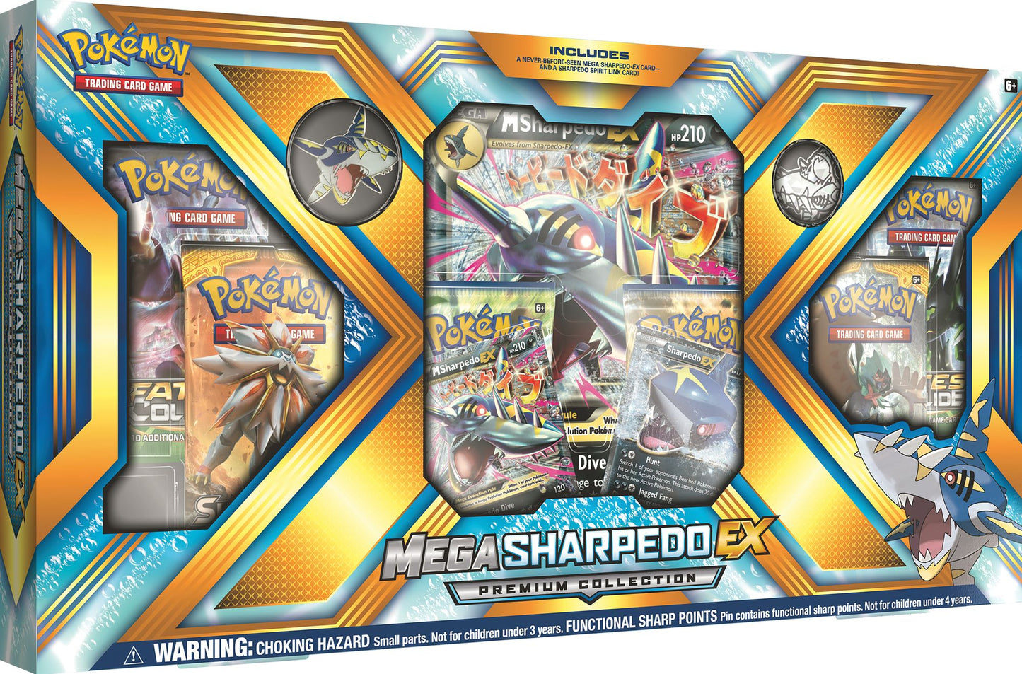 2017 POK MEGA EVOLUTION CAMERUPT/SHARPEDO PREMIUM BOX - 820650802799