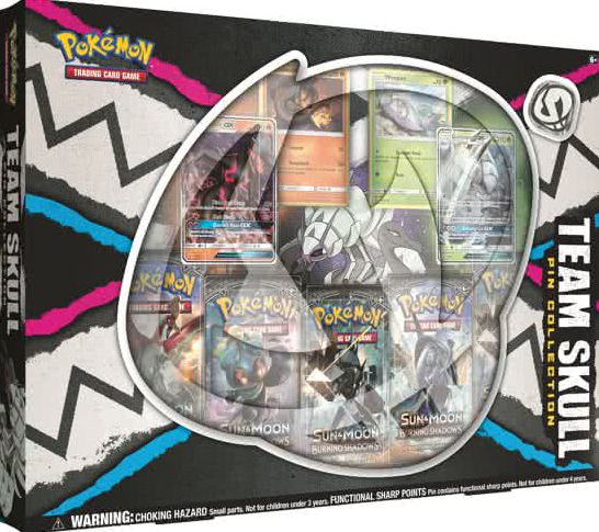 2017 POK TEAM SKULL PIN COLLECTOR BOX - 820650803215