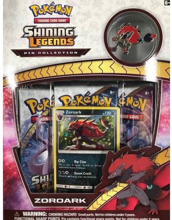 2017 POK SHINING LEGENDS ZOROARK PIN COLLECTION BOX - 820650803420