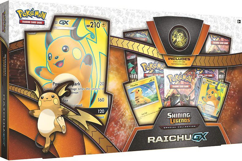 2018 POK SHINING LEGENDS RAICHU SPEC COLL GX BOX - 820650803635