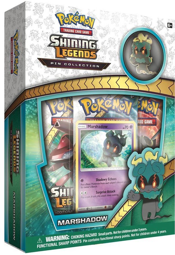 2018 POK SHINING LEGENDS MARSHADOW PIN COLLECTION BOX - 820650803666