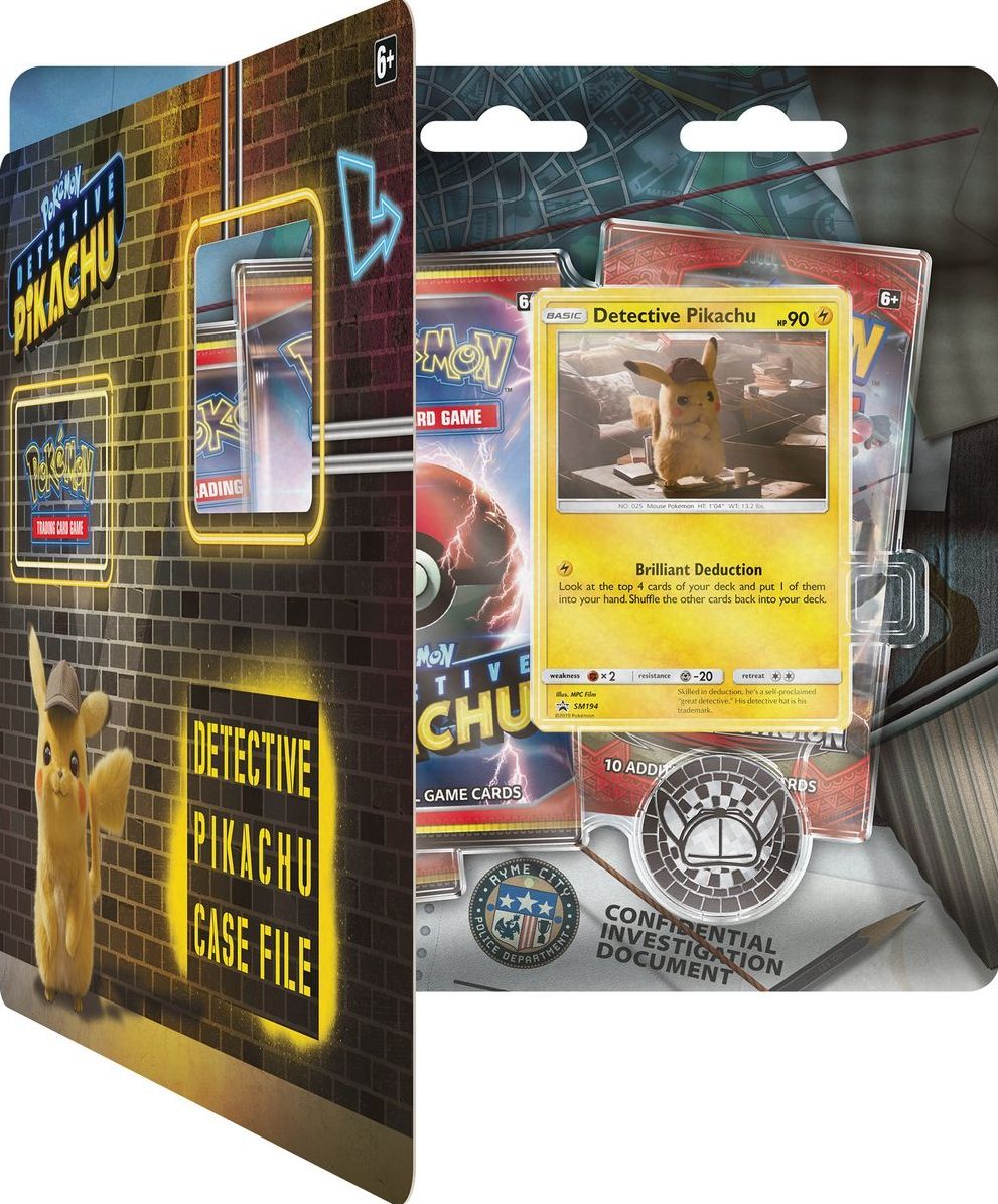 TOY POK DETECTIVE PIKACHU CASE FILE 3PK BL - 820650803840