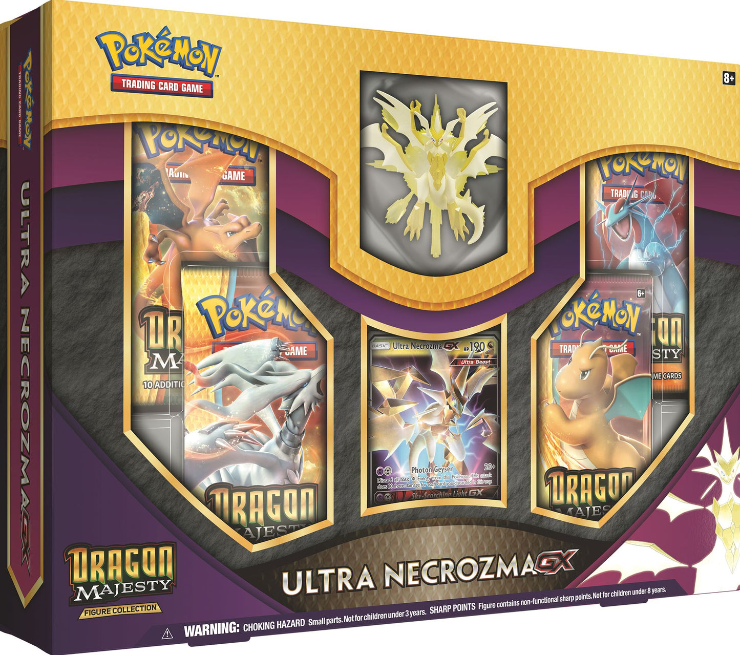 2018 POK DRAGON MAJESTY ULTRA NECROZMA GX FIGURE BOX - 820650804151