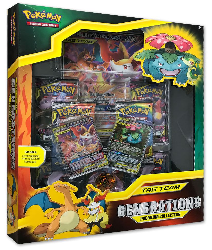 2019 POK TAG TEAM GENERATIONS PREMIUM COLLECTION BOX - 820650804205