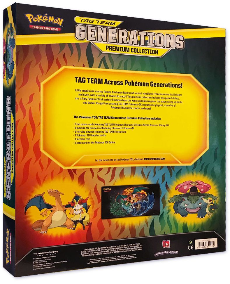 2019 POK TAG TEAM GENERATIONS PREMIUM COLLECTION BOX - 820650804205