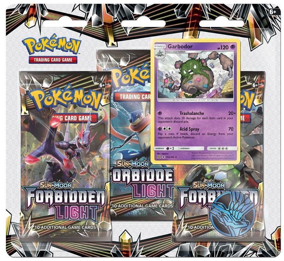 2018 POK SUN MOON S6 FORBIDDEN LIGHT 3PK BLSTR - 820650804236