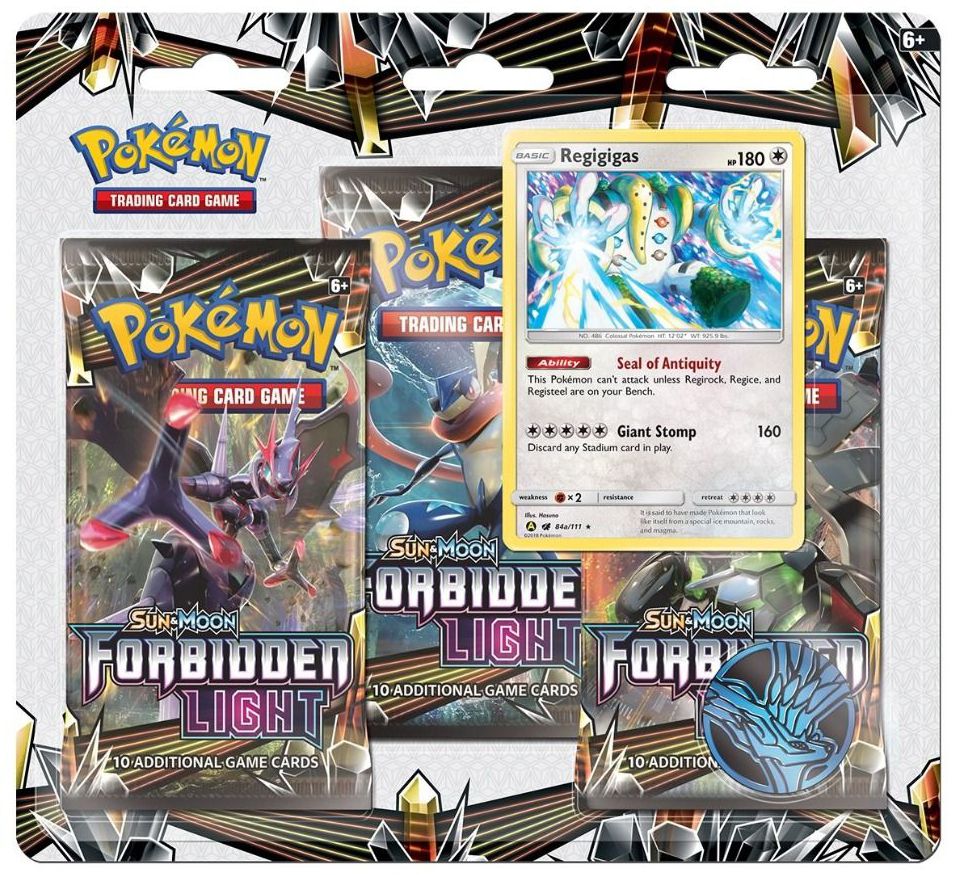 2018 POK SUN MOON S6 FORBIDDEN LIGHT 3PK BLSTR - 820650804236