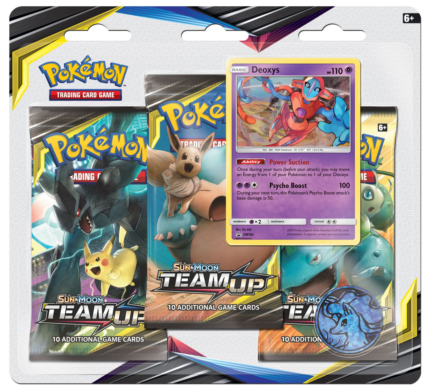 2019 POK SUN MOON S9 TEAM UP 3PK BL - 820650804885