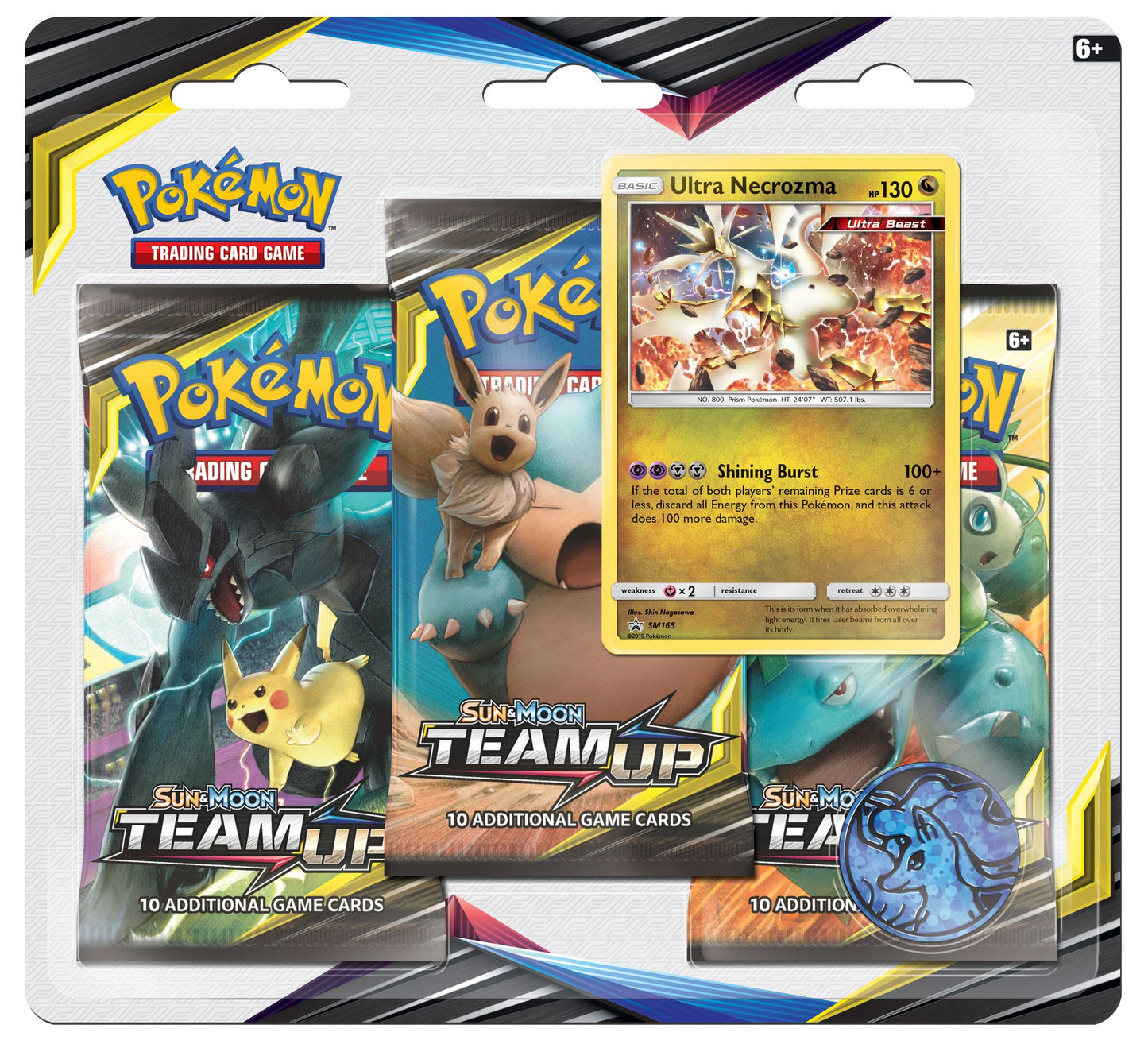2019 POK SUN MOON S9 TEAM UP 3PK BL - 820650804885