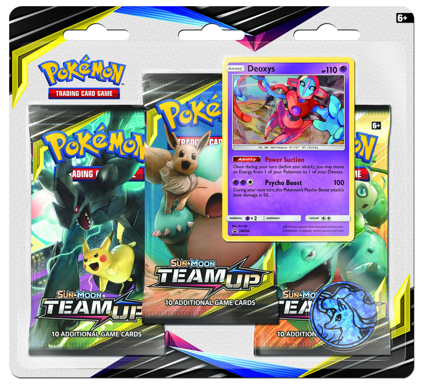 2019 POK SUN MOON S9 TEAM UP 3PK BL - 820650804885