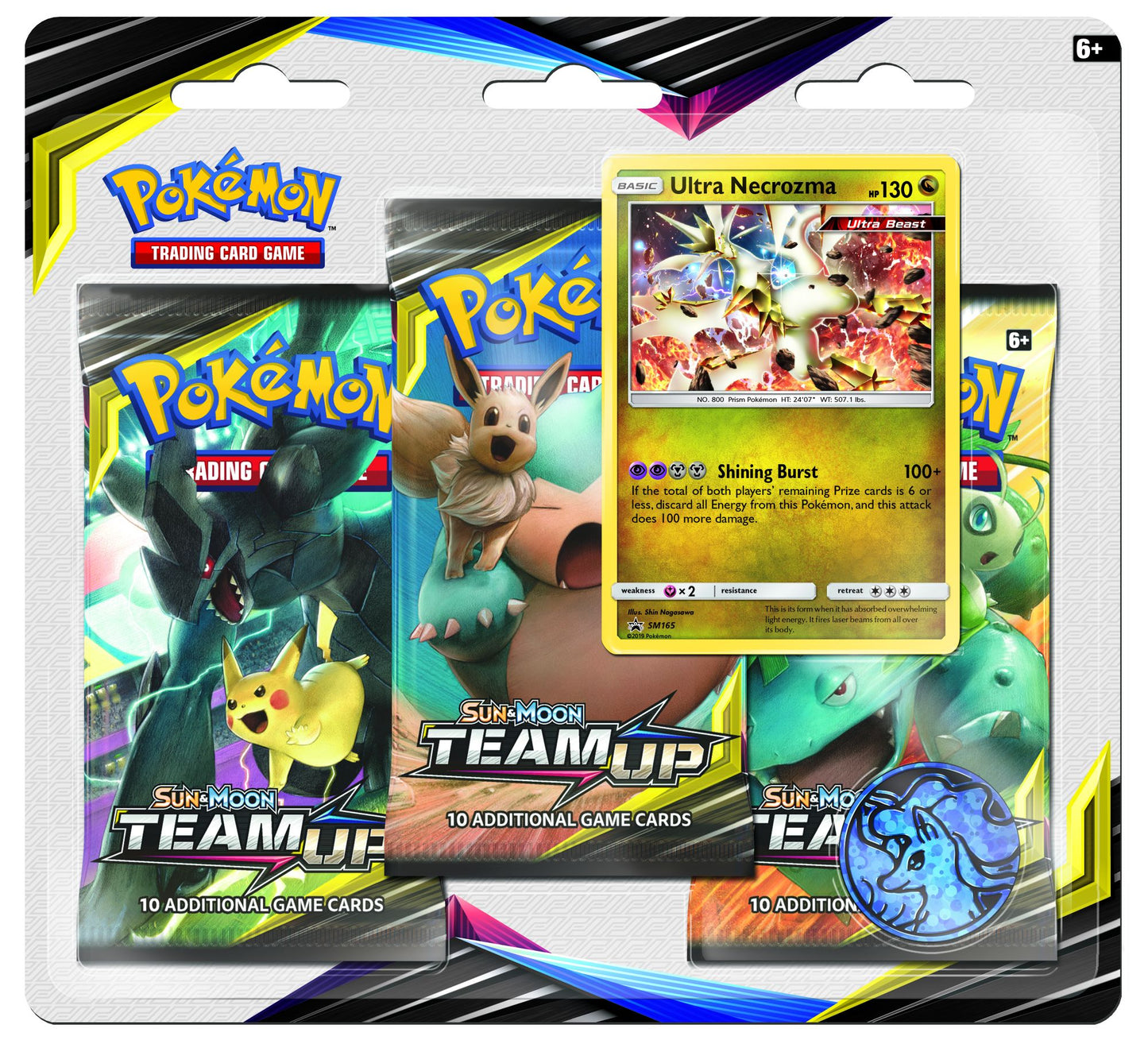 2019 POK SUN MOON S9 TEAM UP 3PK BL - 820650804885