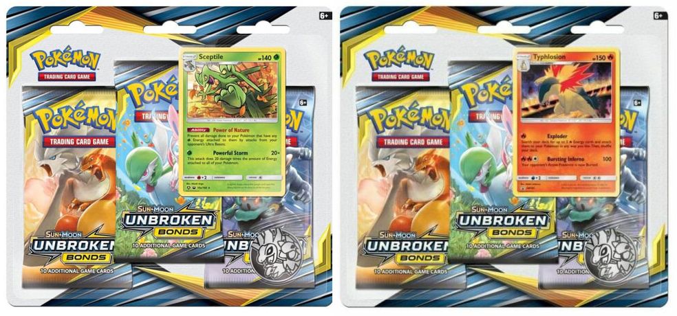 2019 POK SUN MOON S10 UNBROKEN BONDS 3PK BL - 820650805493
