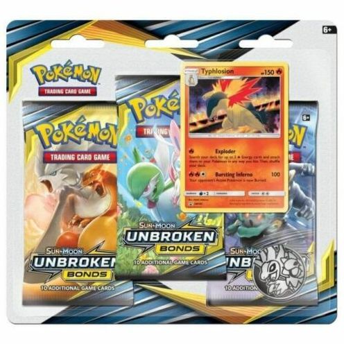2019 POK SUN MOON S10 UNBROKEN BONDS 3PK BL - 820650805493