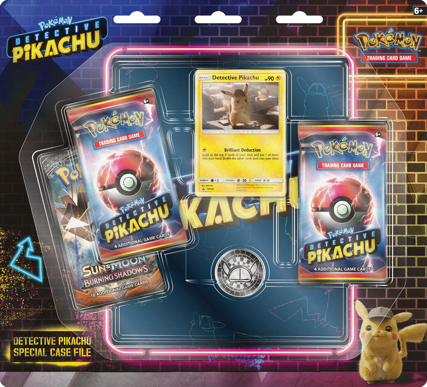 2019 POK DETECTIVE PIKACHU SPECIAL CASE FILE 3WIDE BLSTR - 820650806278