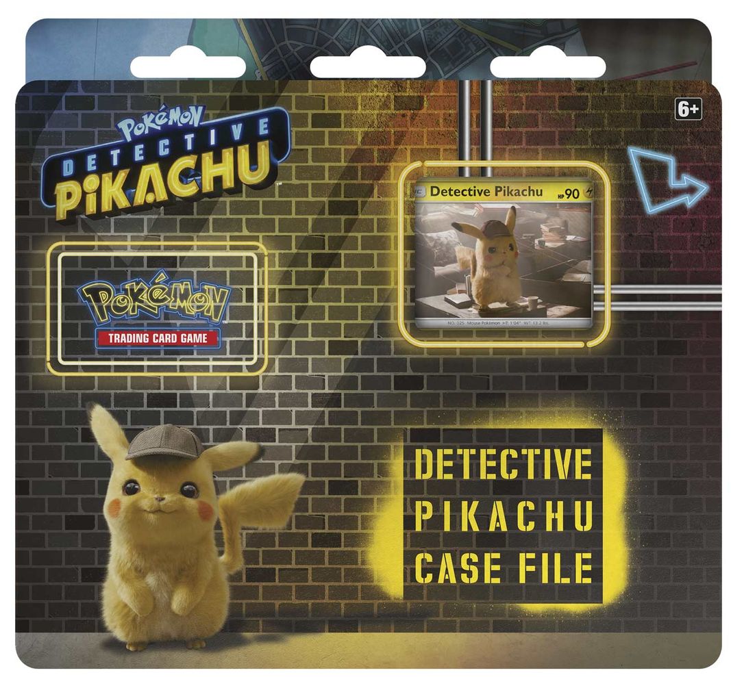 2019 POK DETECTIVE PIKACHU CASE FIGURE COLL BOX - 820650806360