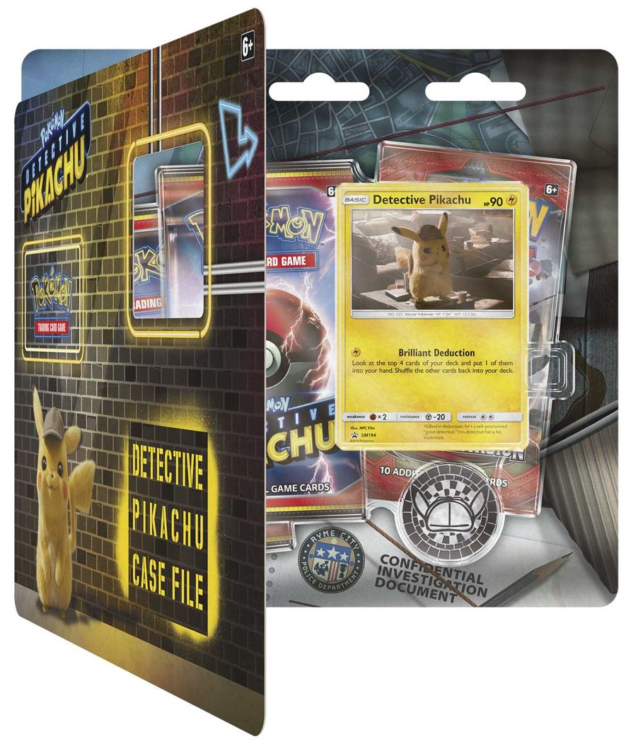 2019 POK DETECTIVE PIKACHU CASE FIGURE COLL BOX - 820650806360