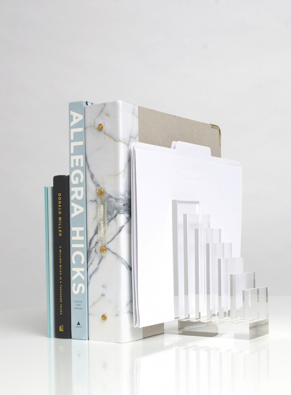 Acrylic Collator + Book End