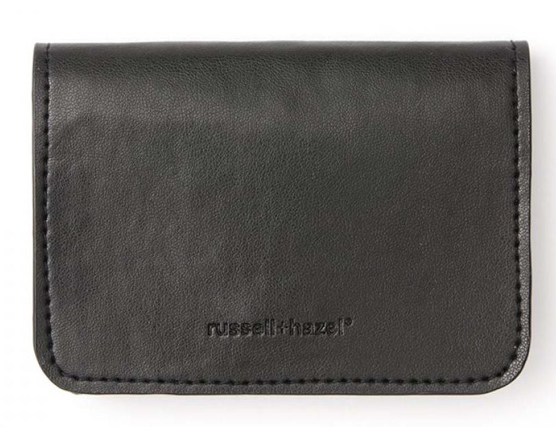 Black Vegan Leather Card Holder