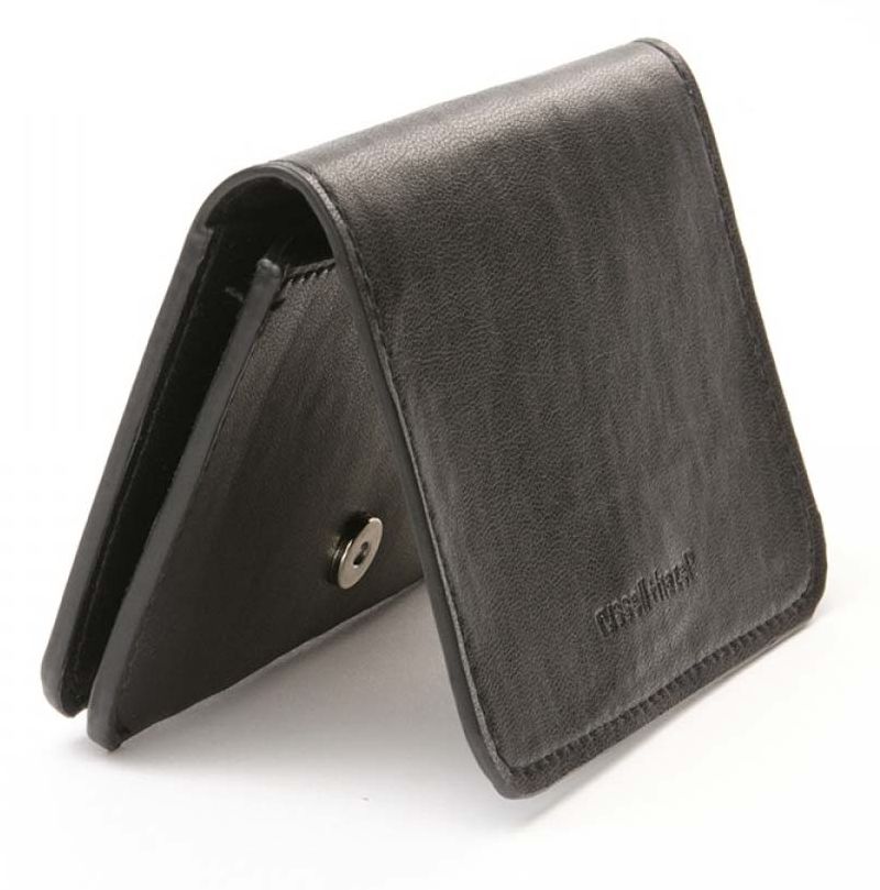 Black Vegan Leather Card Holder