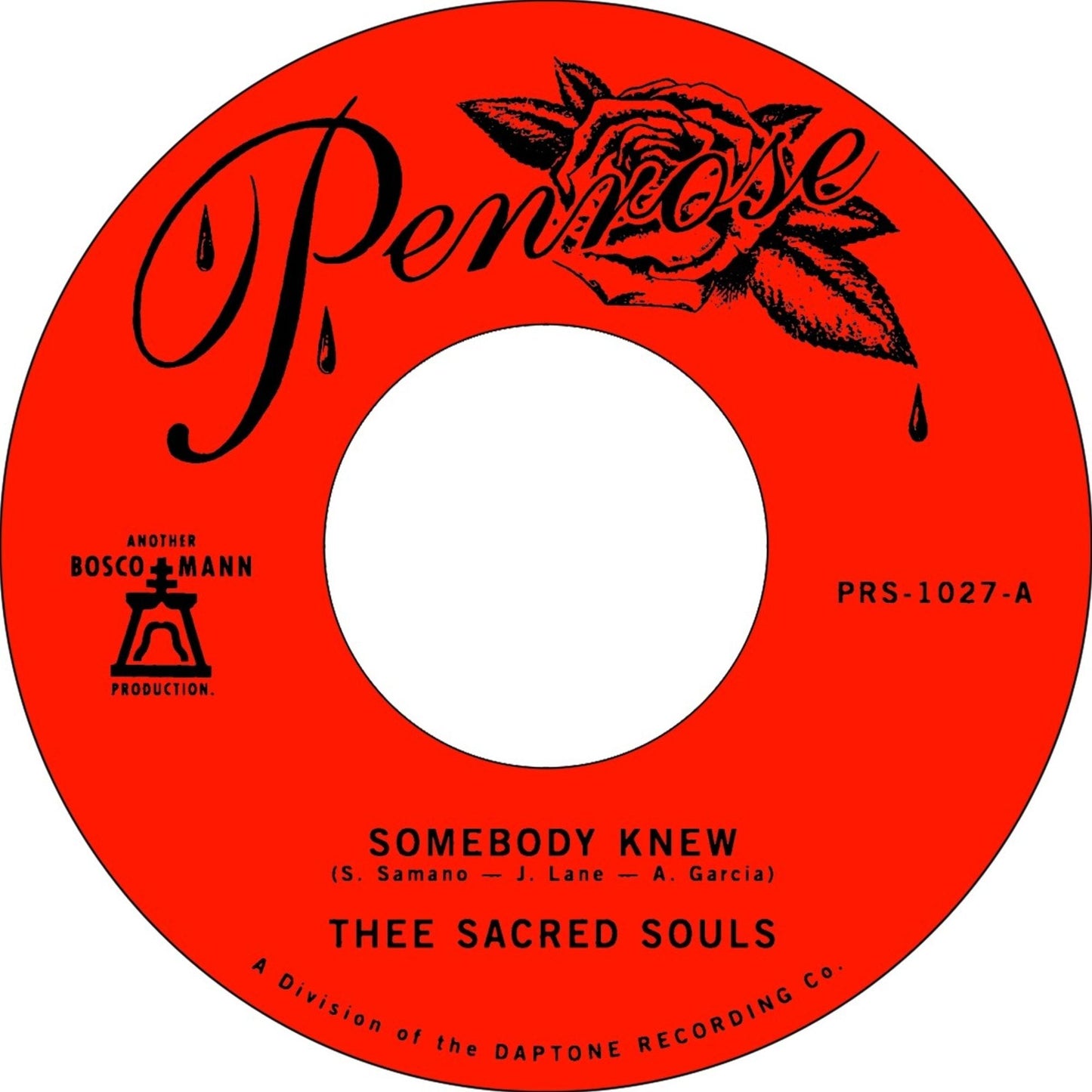 Somebody Knew / We Don't Have To Be Alone (Thee Sacred Souls)