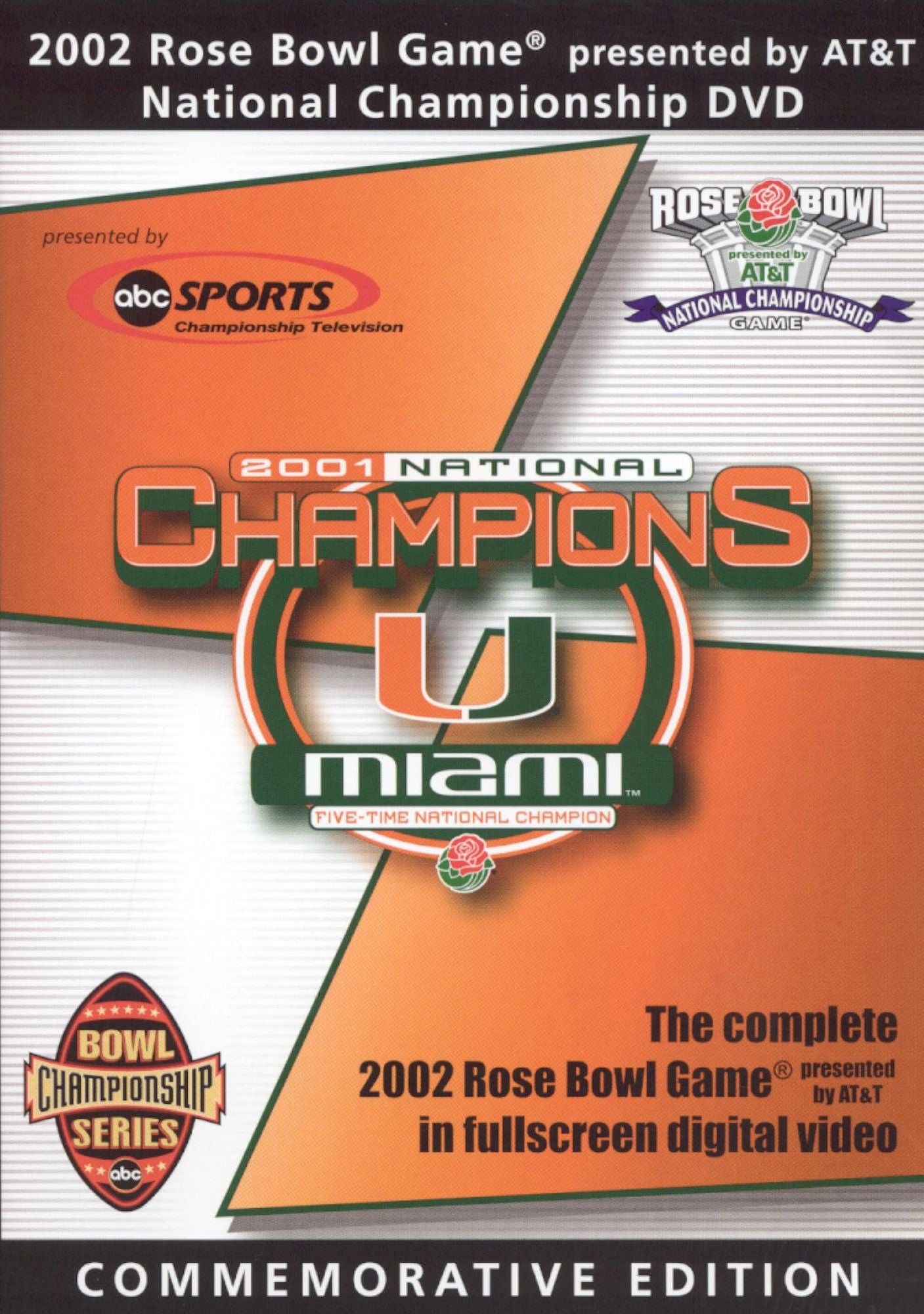 The 2002 Rose Bowl Game National Championship [Commemorative Edition]