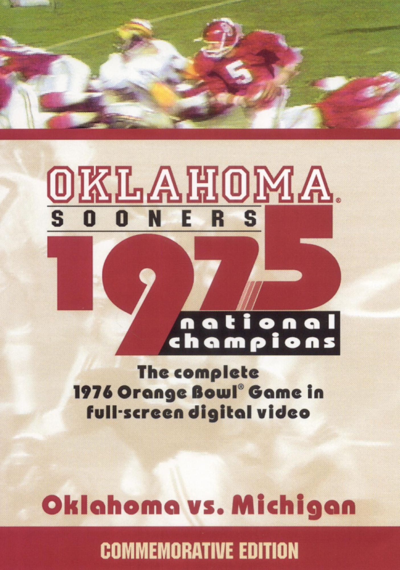 1975 Oklahoma National Championship Game: Oklahoma vs. Michigan