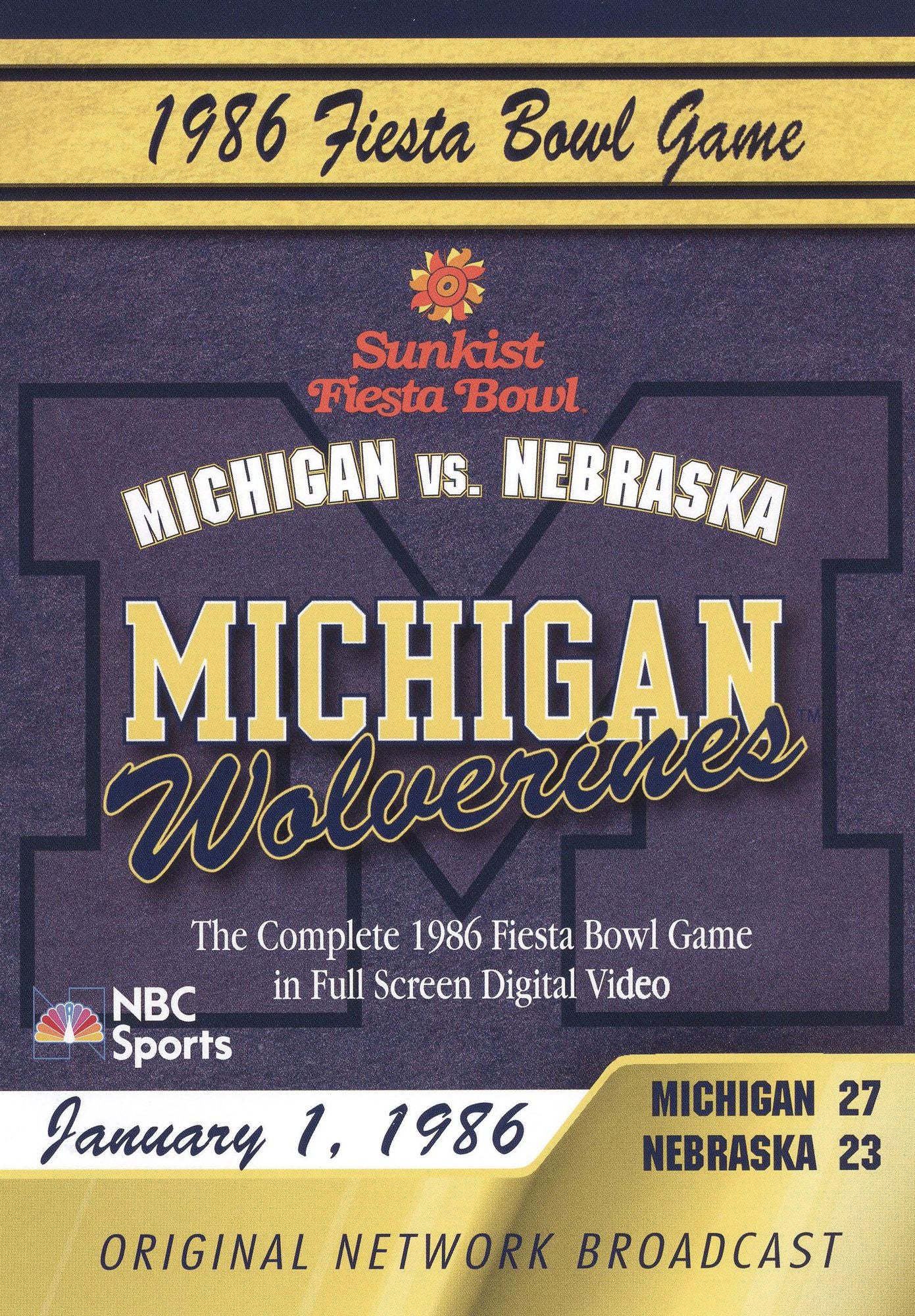 1986 Fiesta Bowl Game