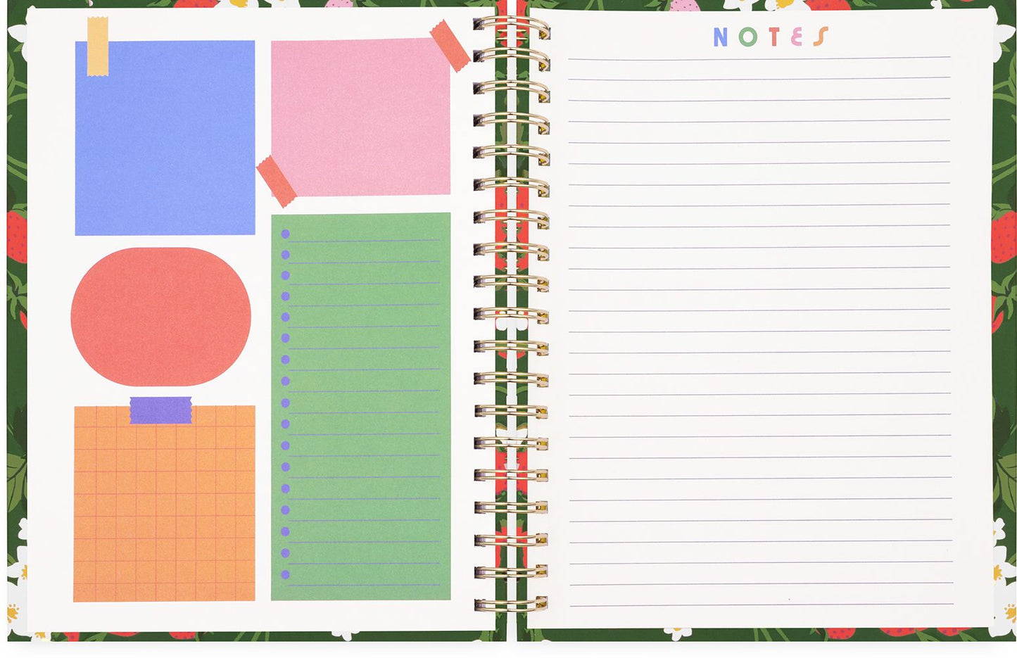 2025 17 Month Medium Planner Strawberry Green