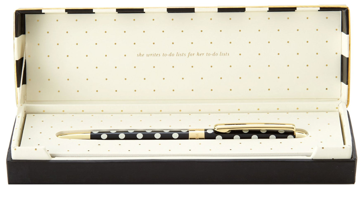 Kate Spade New York Black Dots Ballpoint Pen