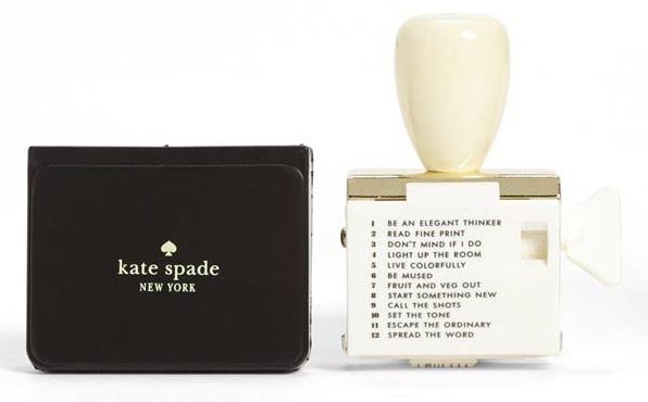 Kate Spade New York Rotating Stamp with Pad