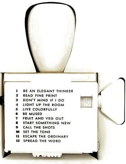 Kate Spade New York Rotating Stamp with Pad