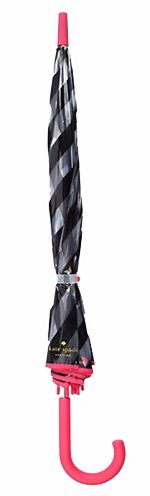 Kate Spade New York Black Stripe Umbrella 33.5" Dia.