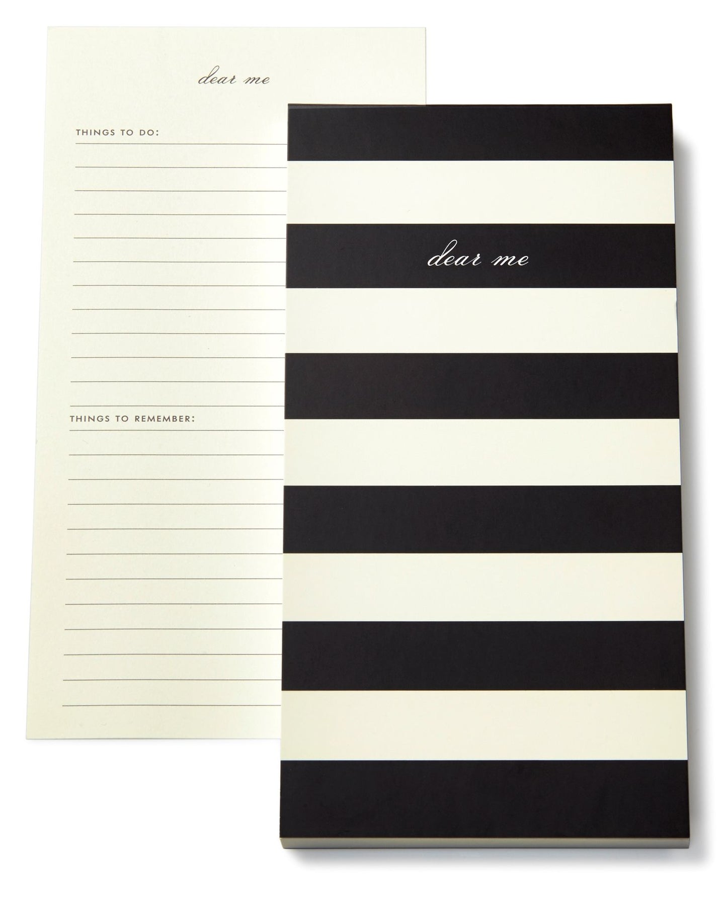 Kate Spade New York Dear Me Black Stripe List Notepad