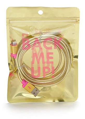 Ban.do Back Me Up! Gold Charging Cord