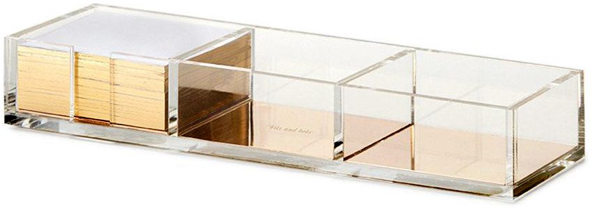 Kate Spade New York Strike Gold Acrylic Note Holder