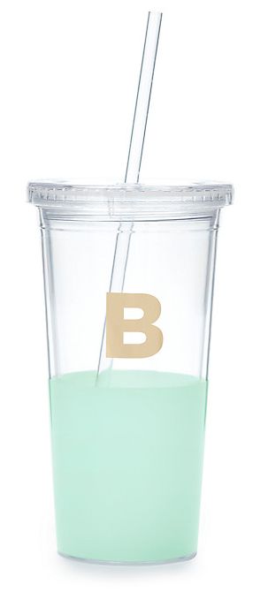 Kate Spade New York Dipped Initial Insulated Tumbler, B
