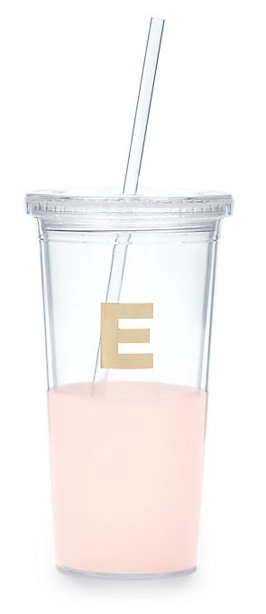 Kate Spade New York Dipped Initial Insulated Tumbler, E