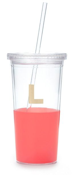 Kate Spade New York Dipped Initial Insulated Tumbler, L