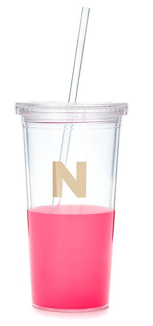 Kate Spade New York Dipped Initial Insulated Tumbler, N