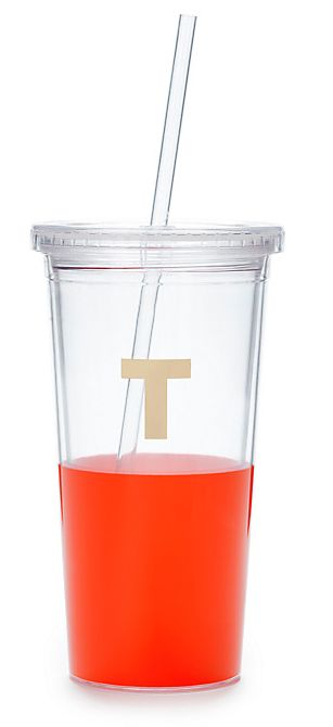 Kate Spade New York Dipped Initial Insulated Tumbler, T