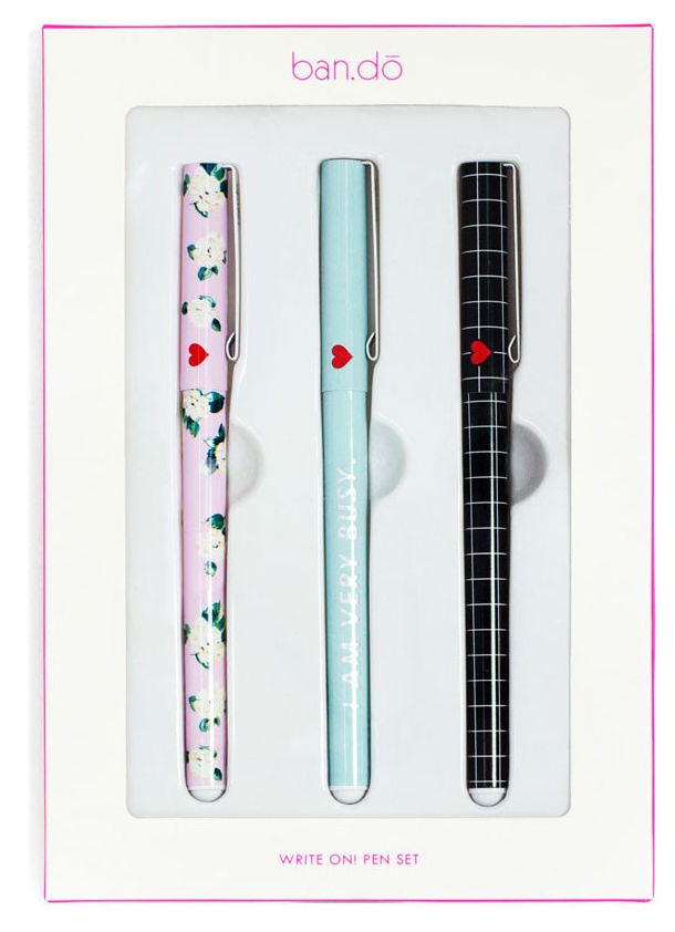Ban.do Write On Pen Set- Set Of 3