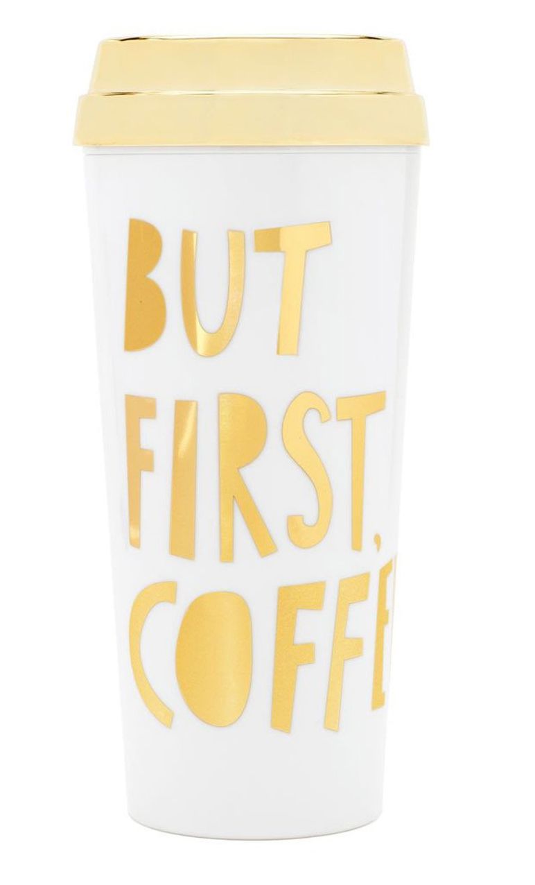 Ban.do ''But First Coffee'' Limited Edition Gold Thermal Mug