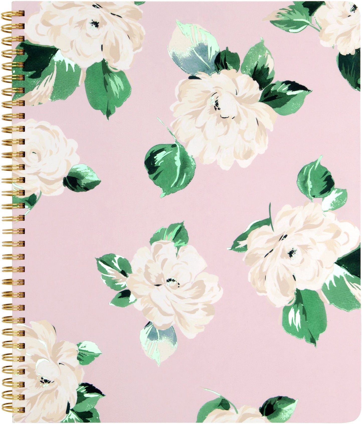 Ban.do Lady of Leisure Pink Floral Large Spiral Lined Notebook 11'' x 9''