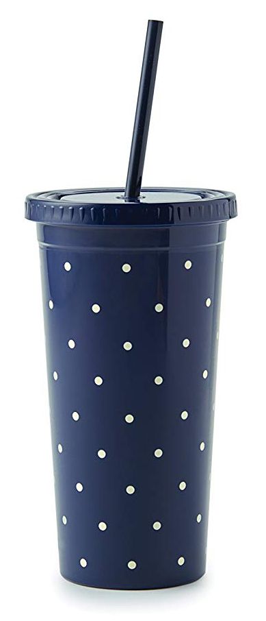 Kate Spade New York Larabee Dot Navy Insulated Tumbler