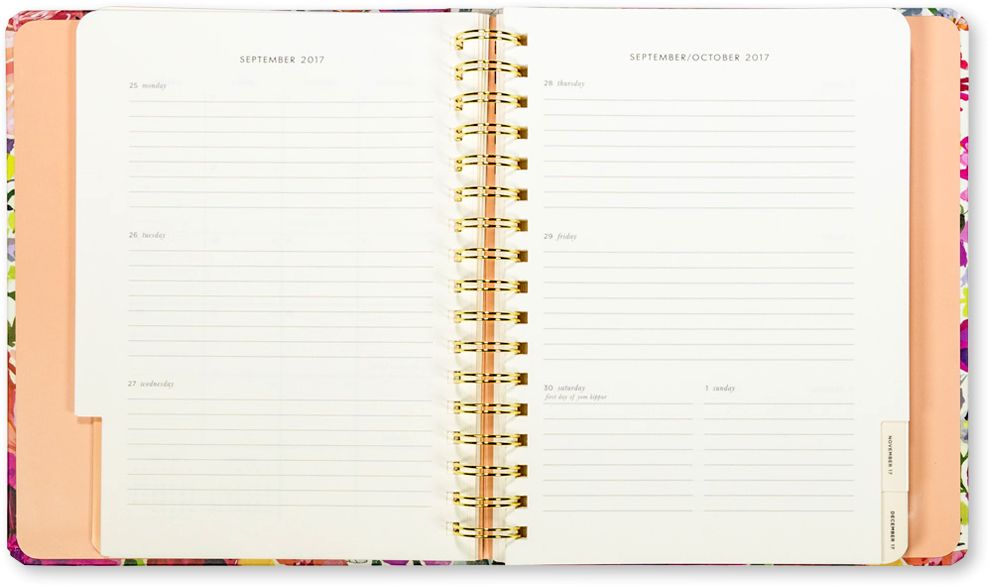 2018 Kate Spade New York Large Agenda, Dahlia