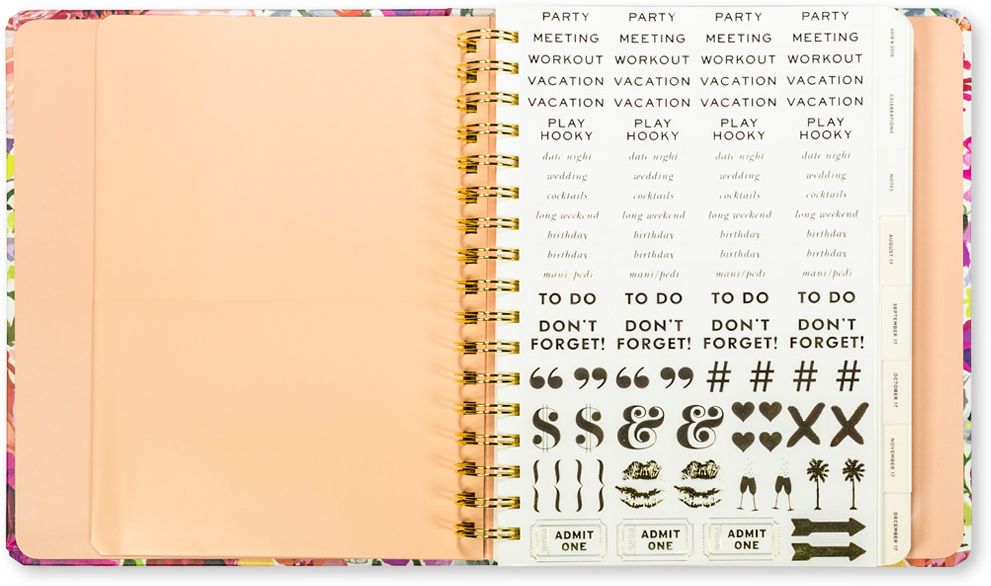 2018 Kate Spade New York Large Agenda, Dahlia
